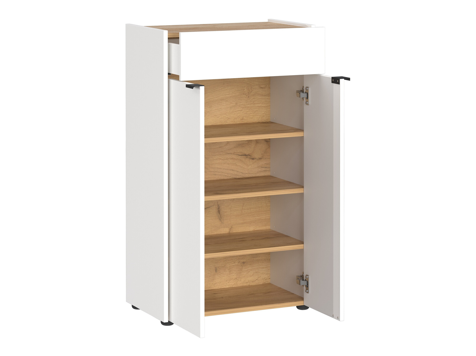 Badezimmer-Set Ventei 110 (Weiß + Navarra eichenholzoptik)