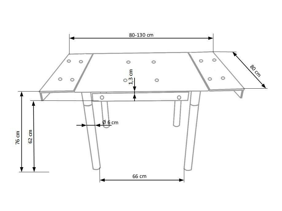 Tisch Houston 209 (Schwarz)