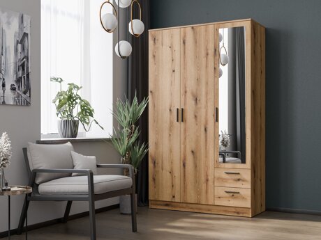 Kleiderschrank Orlando 222 (Eichenholzoptik hell)
