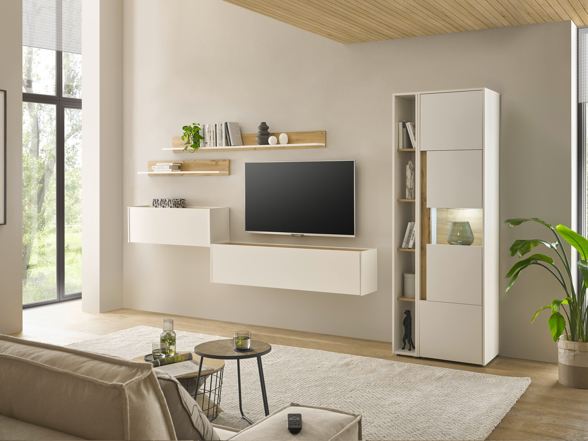 Regal Elbsori 105 (Weiß + Wotan Eiche)