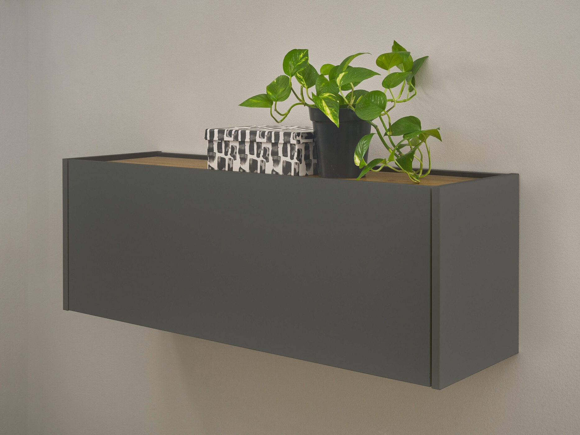 Hängeschrank Elbsori 109 (Anthrazit + Wotan Eiche)