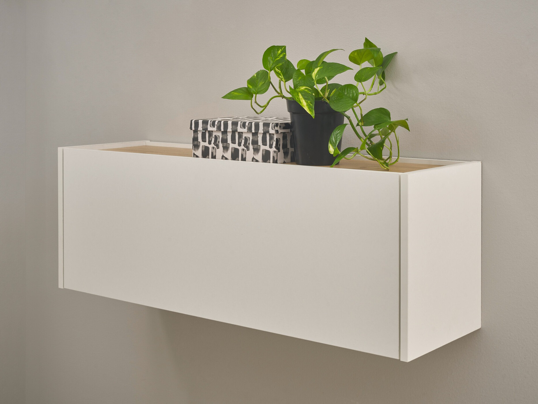 Hängeschrank Elbsori 109 (Weiß + Wotan Eiche)