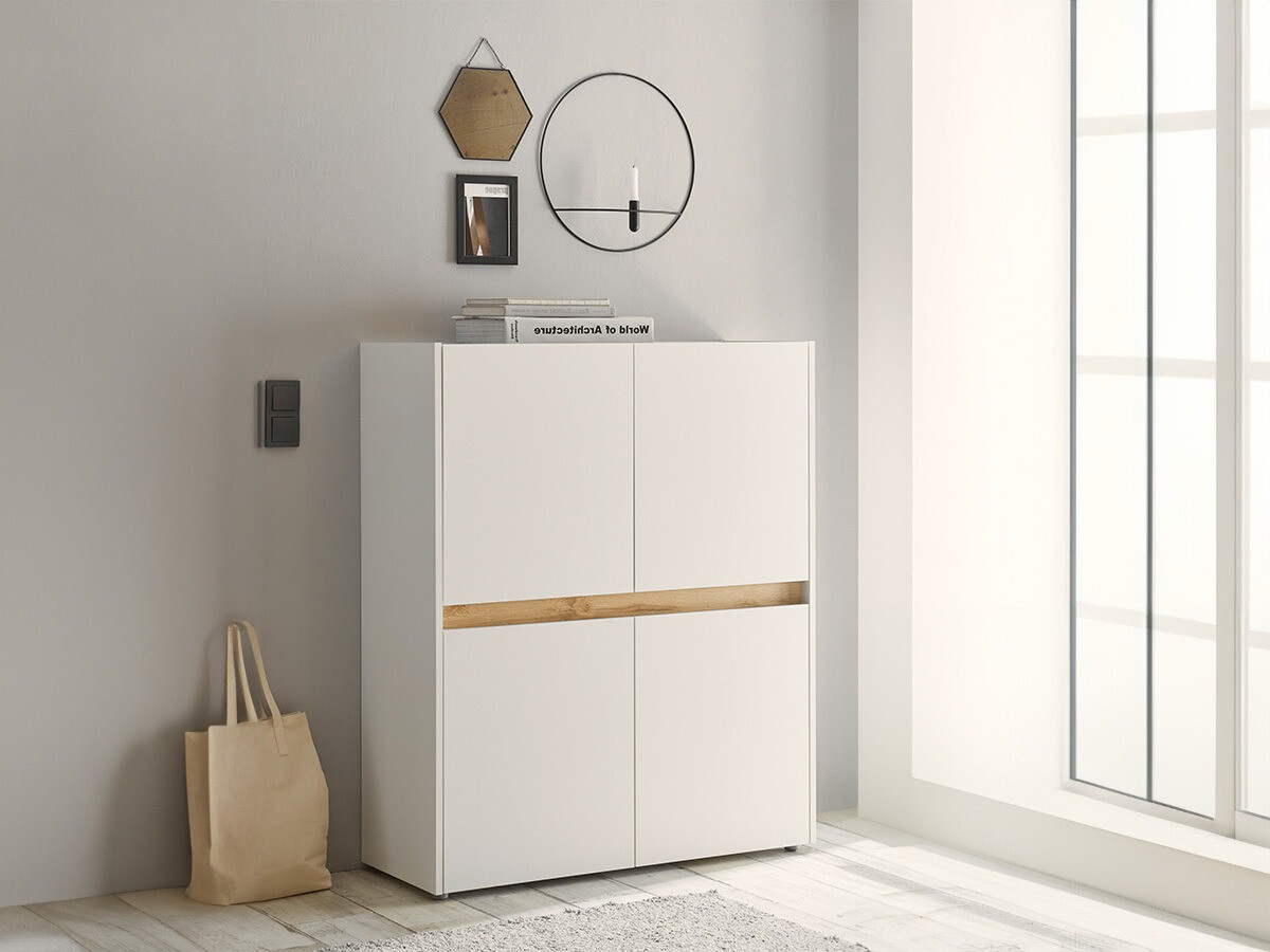 Sideboard Elbsori 111 (Weiß + Wotan Eiche)