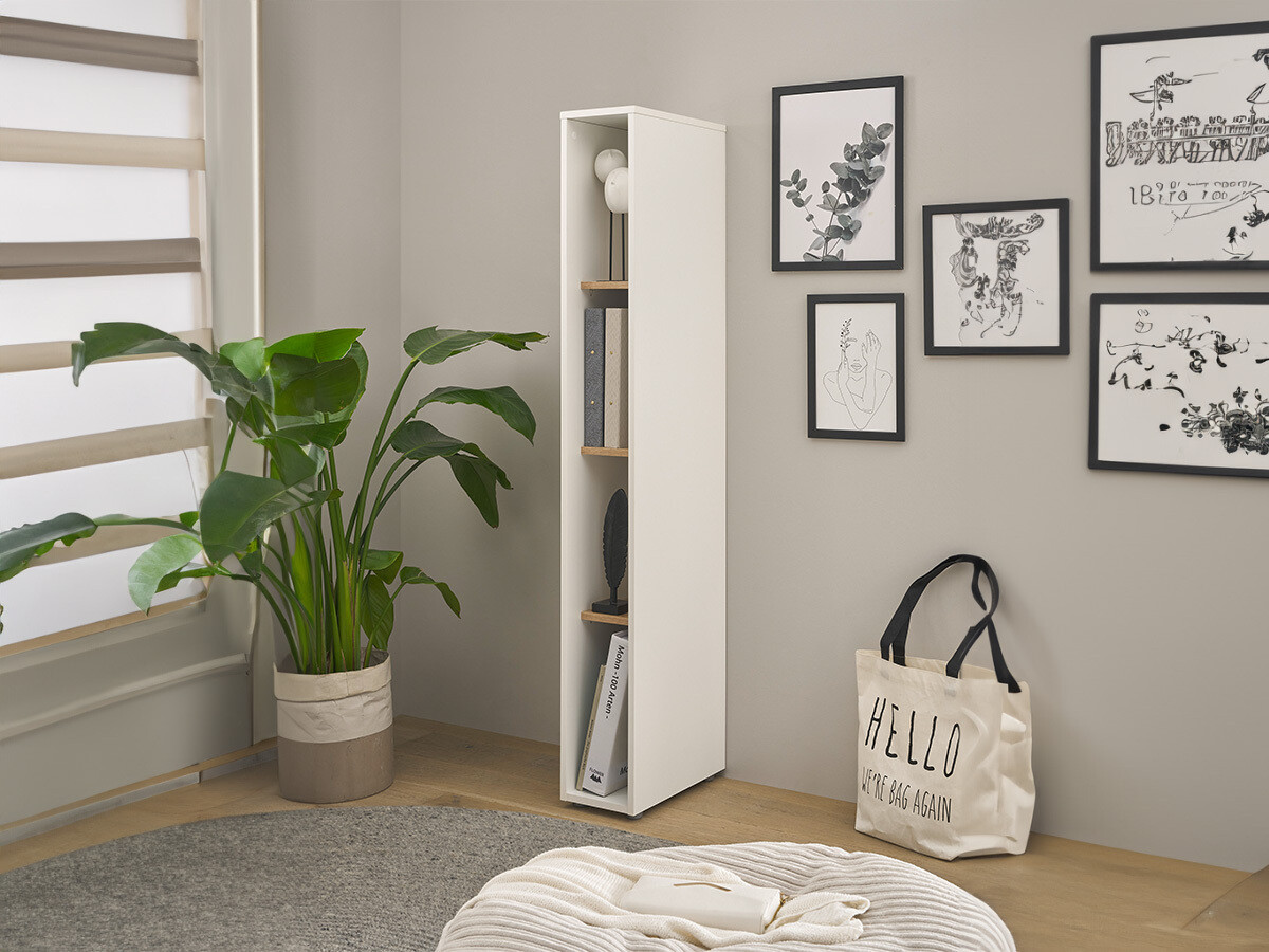 Regal Elbsori 106 (Weiß + Wotan Eiche)