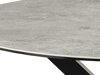 Tisch Norsica 780 (Schwarz + Grauer Marmor)