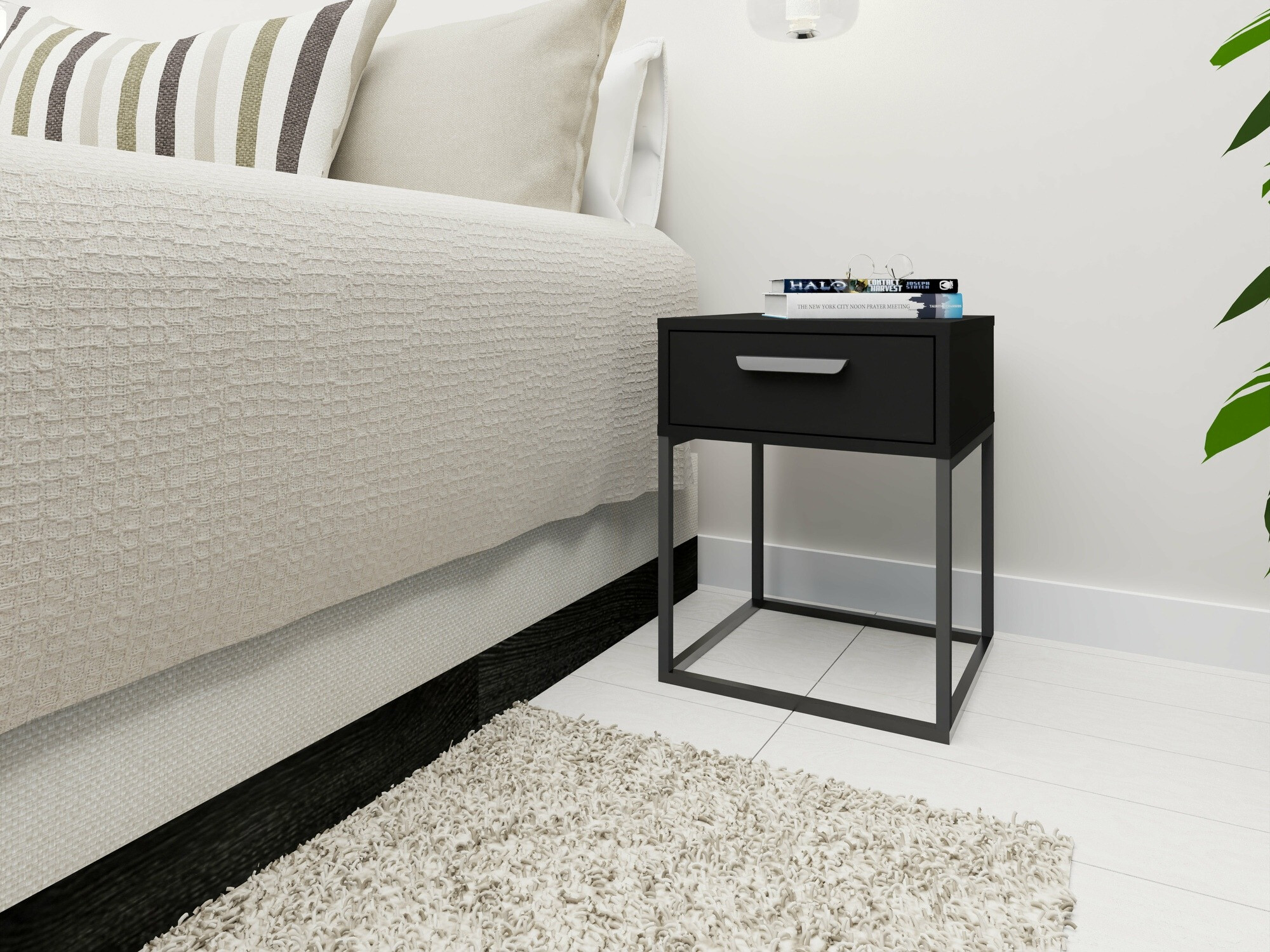 Nachttisch Bristol 191 (Schwarz)