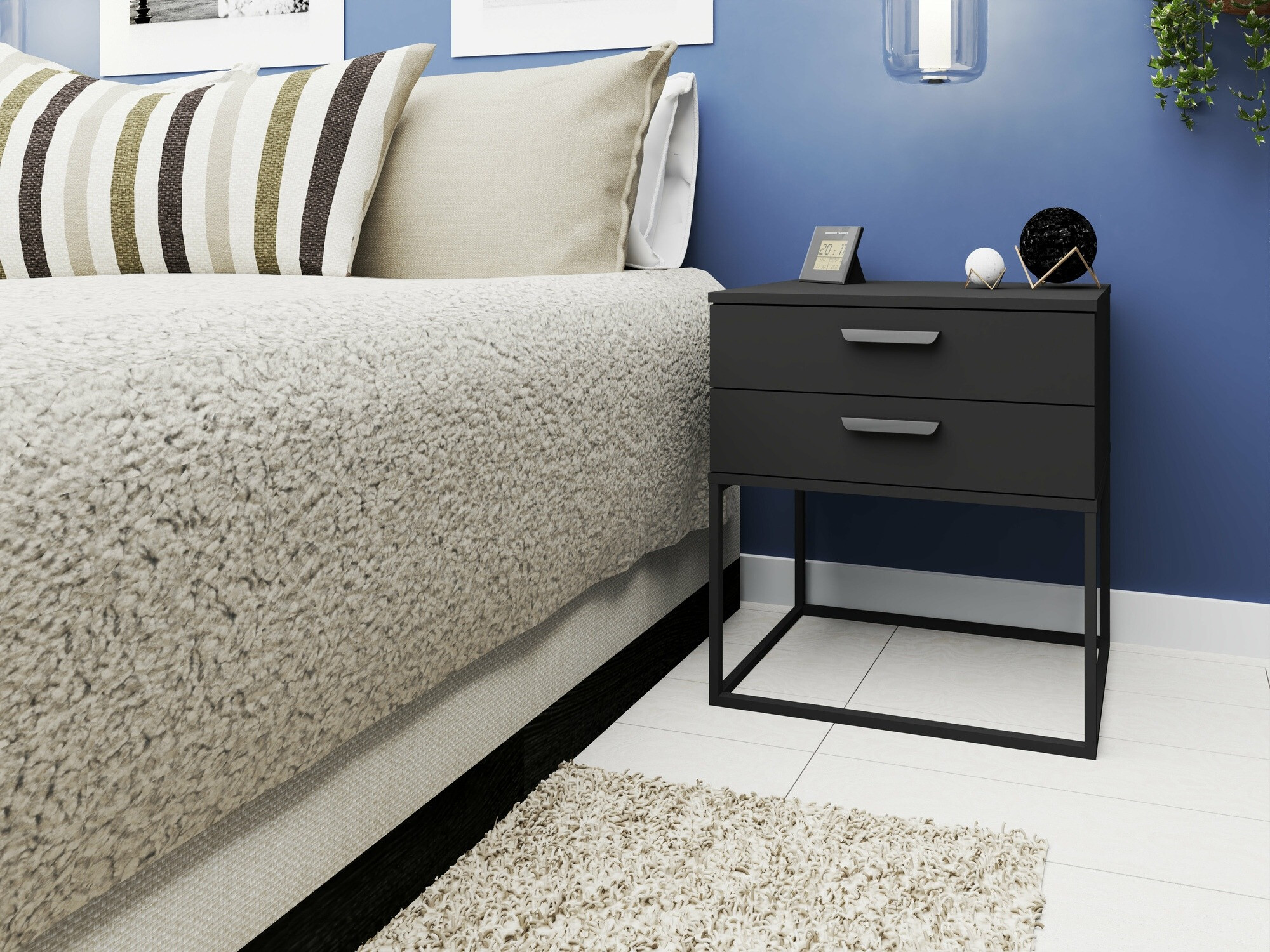 Nachttisch Bristol 194 (Anthrazit)