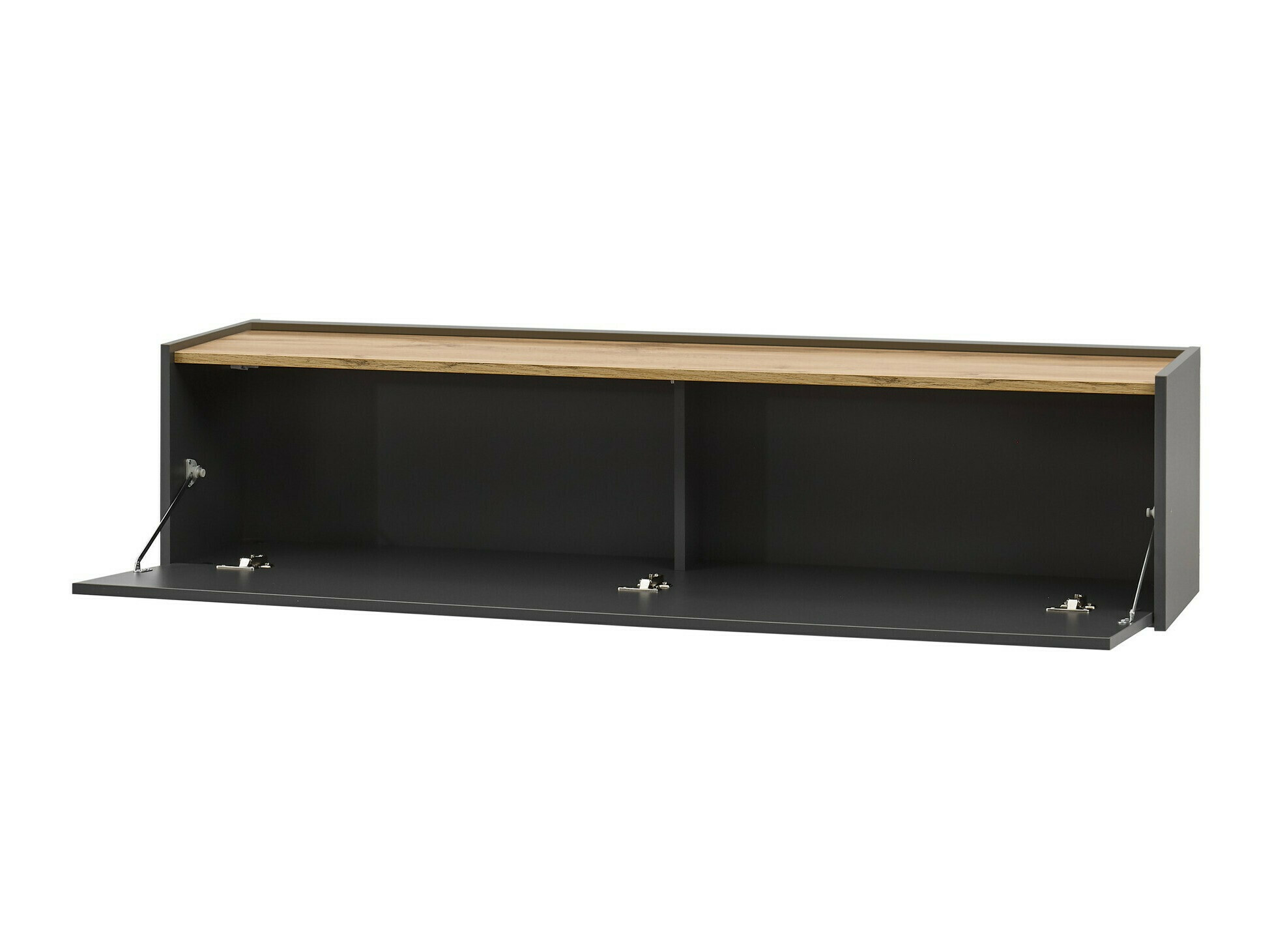 Wohnzimmer-Sets Elbsori 136 (Anthrazit + Wotan Eiche)