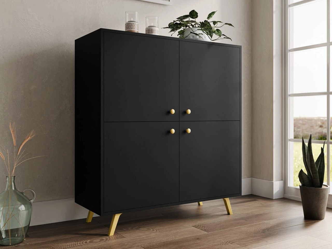 Sideboard Monfera 103 (Schwarz)
