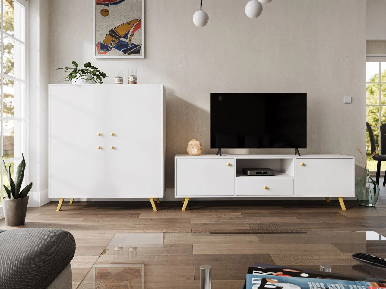 Sideboard Monfera 103 (Weiß)