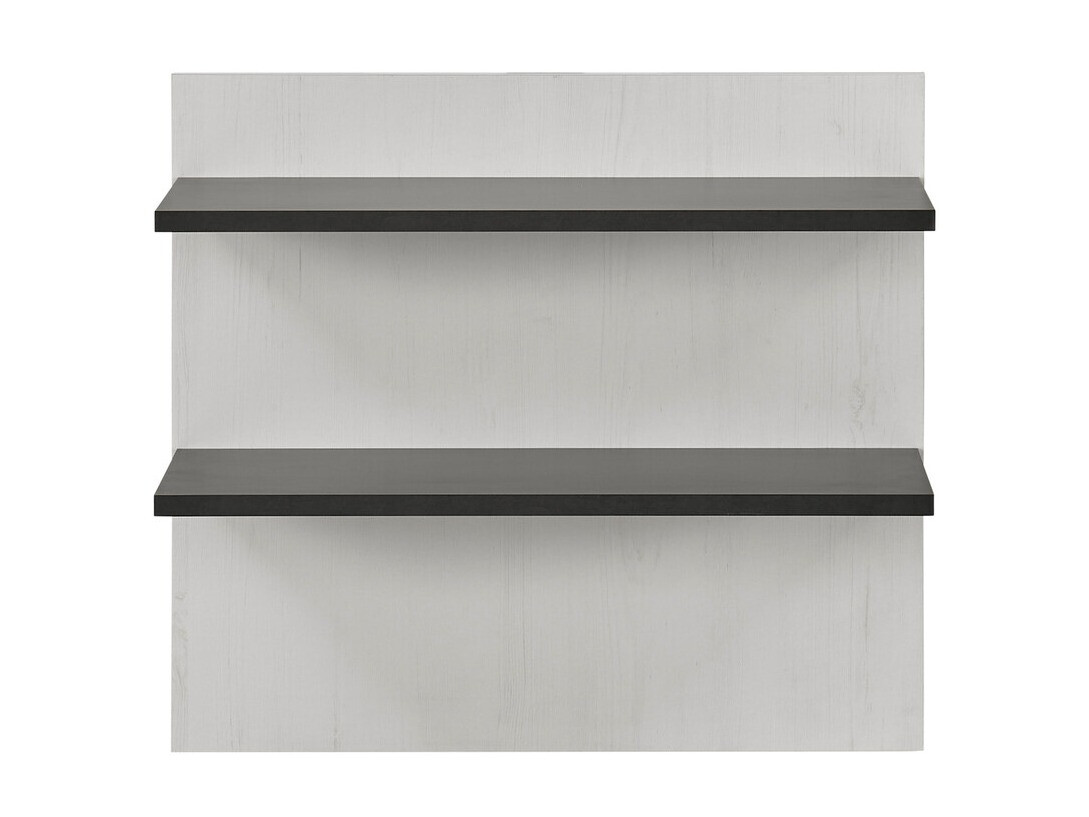 Wandregal Cirtale 105 (Anthrazit + Kiefernholzoptik gebleicht)