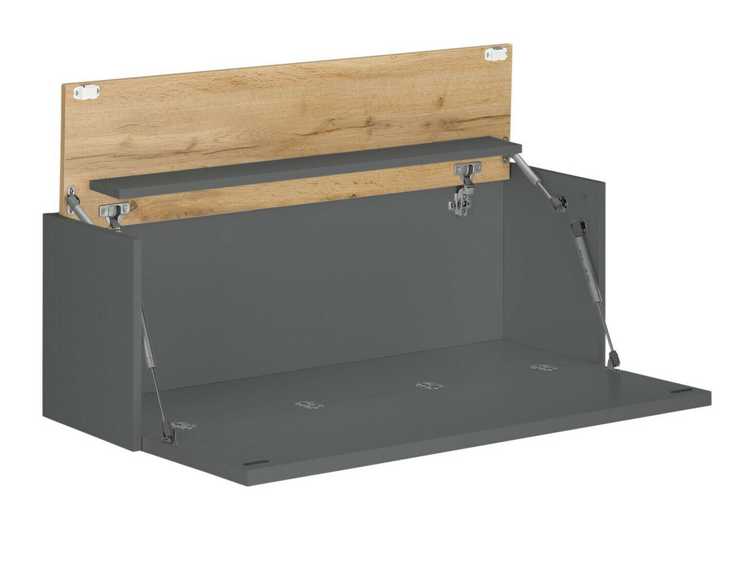 Wohnzimmer-Sets Elbsori 146 (Anthrazit + Wotan Eiche)