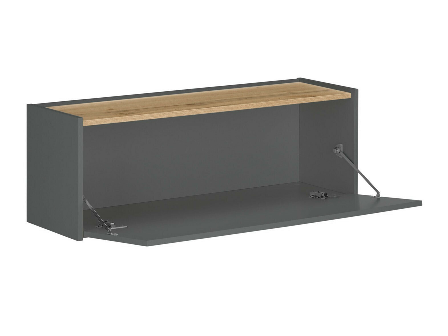 Wohnzimmer-Sets Elbsori 146 (Anthrazit + Wotan Eiche)