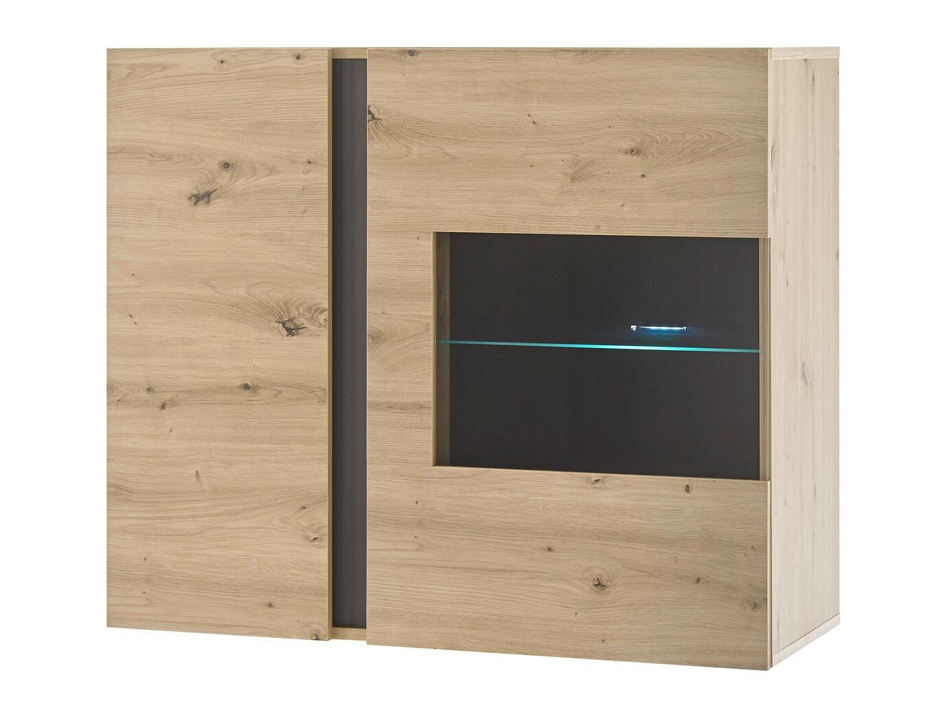 Hängeschrank Veropho 105 (Artisan Eichenholzoptik + Graphit)