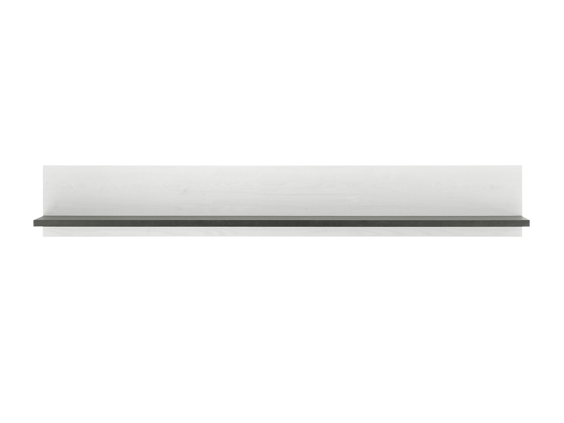 Wandregal Cirtale 120 (Anthrazit + Kiefernholzoptik gebleicht)