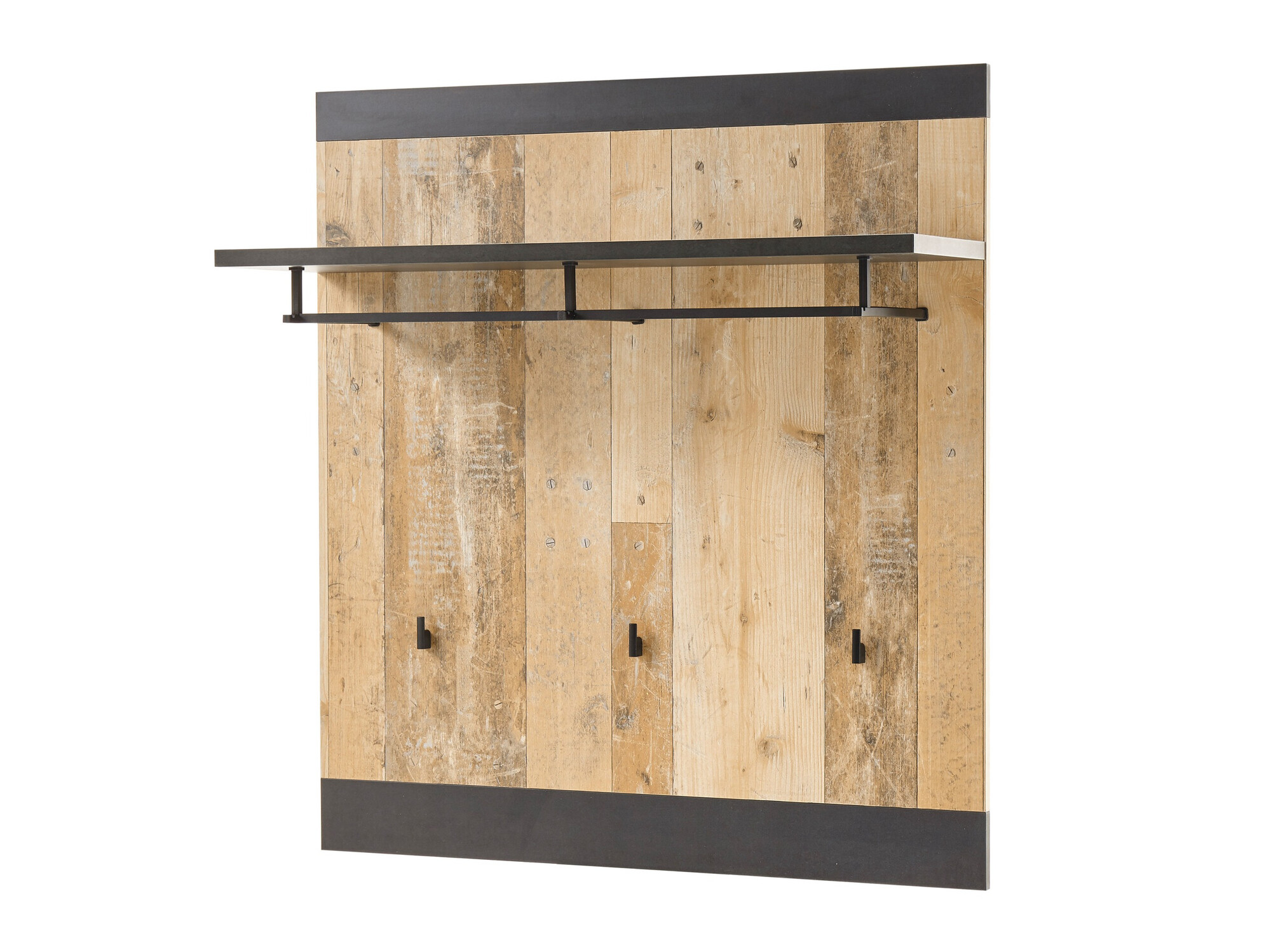 Gestell Cirtale 126 (Anthrazit + Gealtertes Holz)