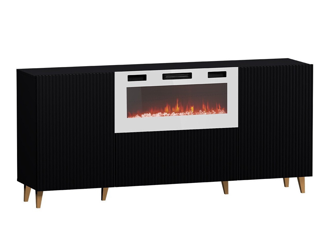 Sideboard Levmari 104 (Schwarz + Gold)