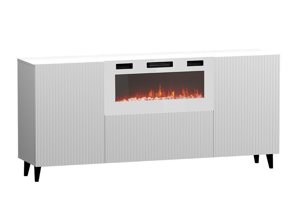 Sideboard Levmari 104 (Weiß + Schwarz)