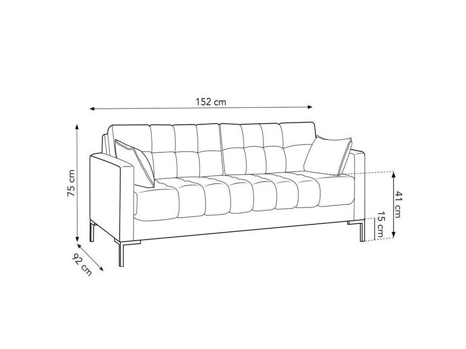 Sofa Lormelo 100 (Bluvel 18)