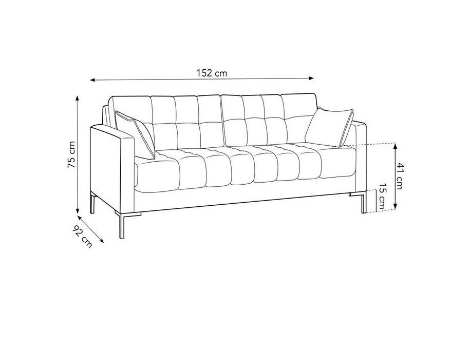 Sofa Lormelo 100 (Bluvel 59)
