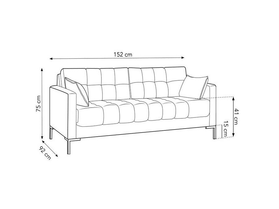 Sofa Lormelo 100 (Bluvel 68)
