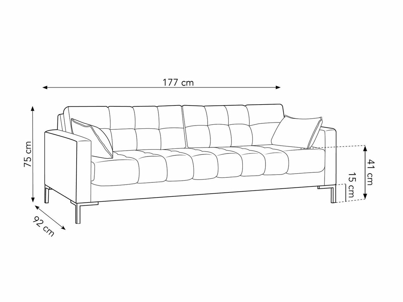 Sofa Lormelo 101 (Bluvel 13)