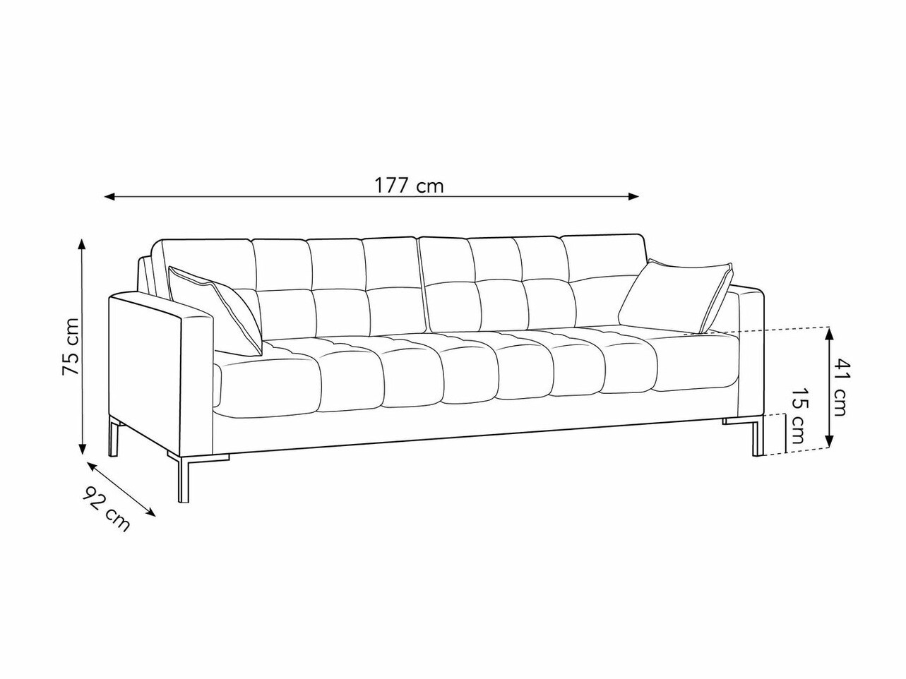 Sofa Lormelo 101 (Bluvel 86)