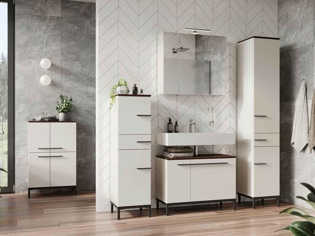 Badezimmerspiegelschrank Temeli 101 (Weiß)