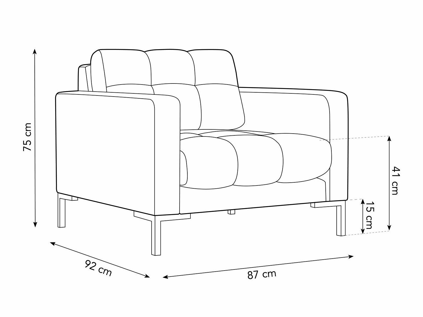 Sessel Lormelo 106 (Bluvel 18)