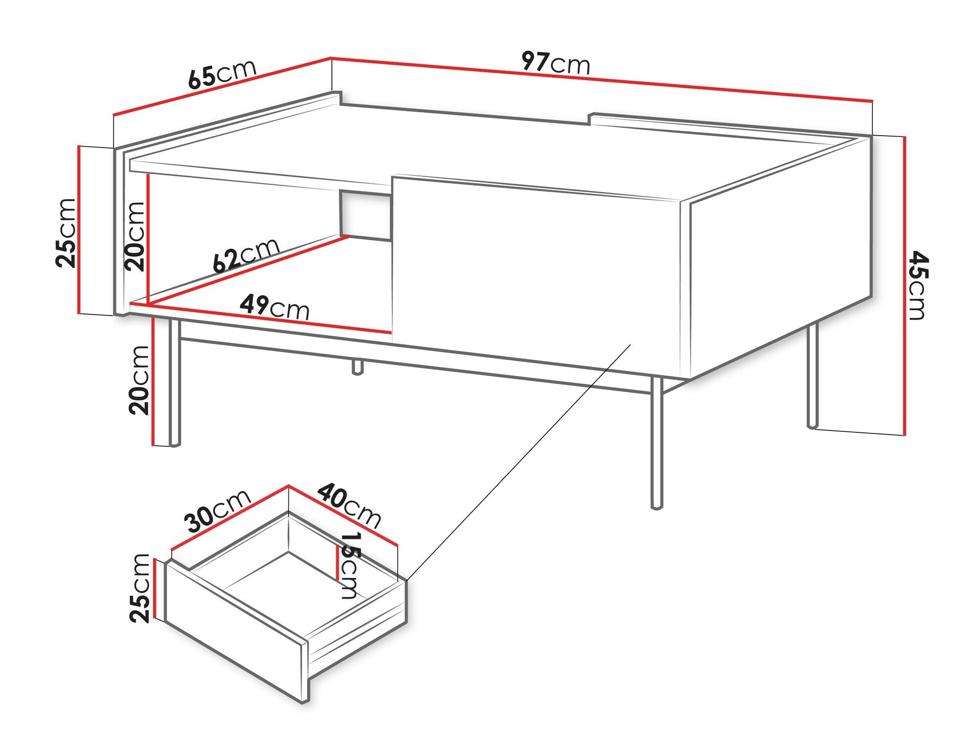 Couchtisch Dormela 102