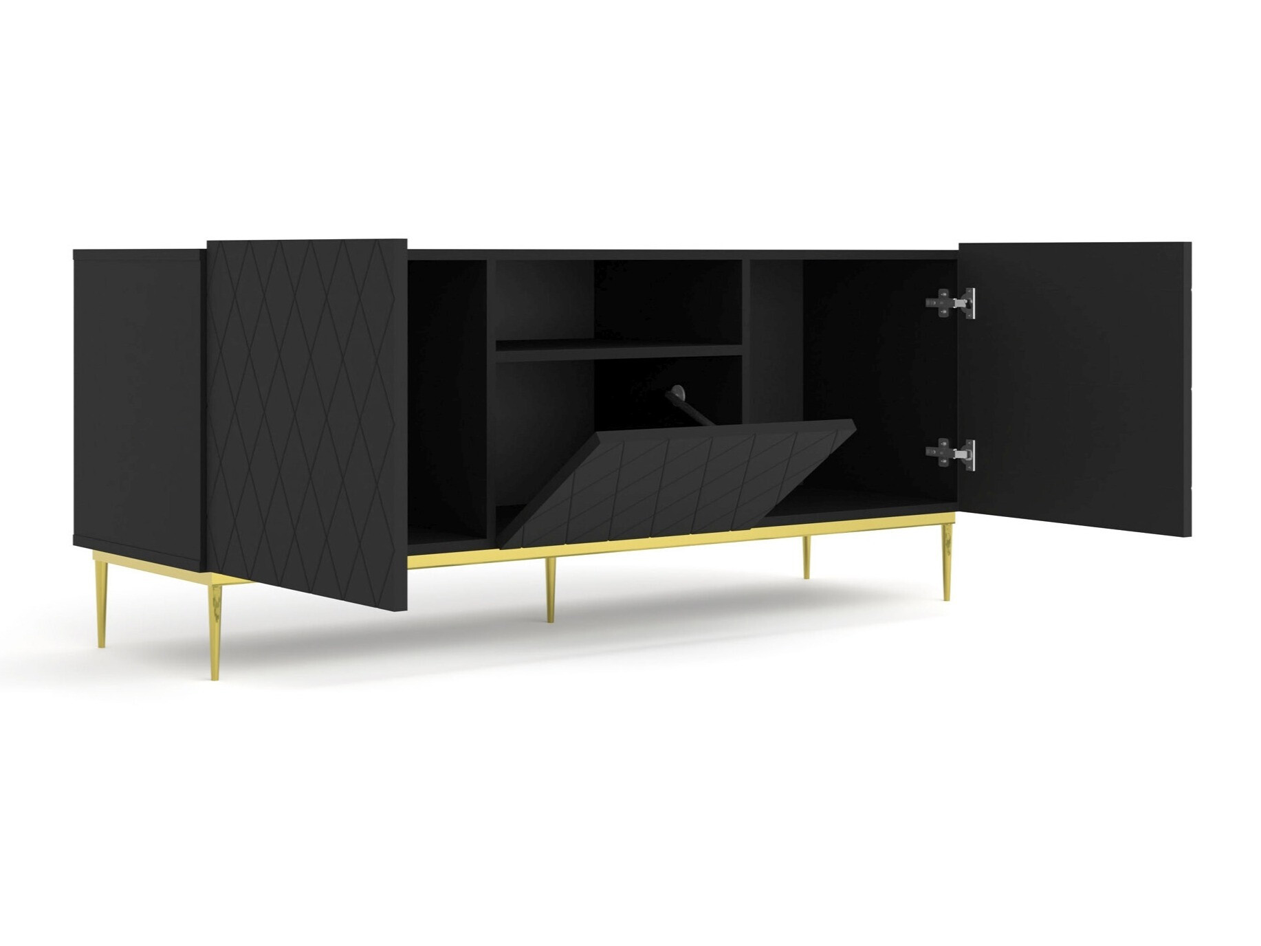 TV-Möbel Melmoro 100 (Schwarz)