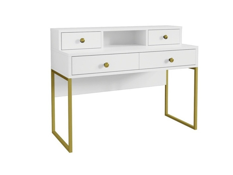 Konsolentisch Austin 265 (Weiß + Gold)