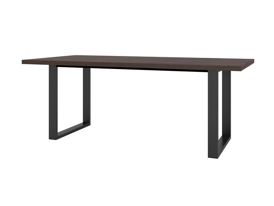 Tisch Avicavu 111 (Eichenholzoptik dunkel + Schwarz)