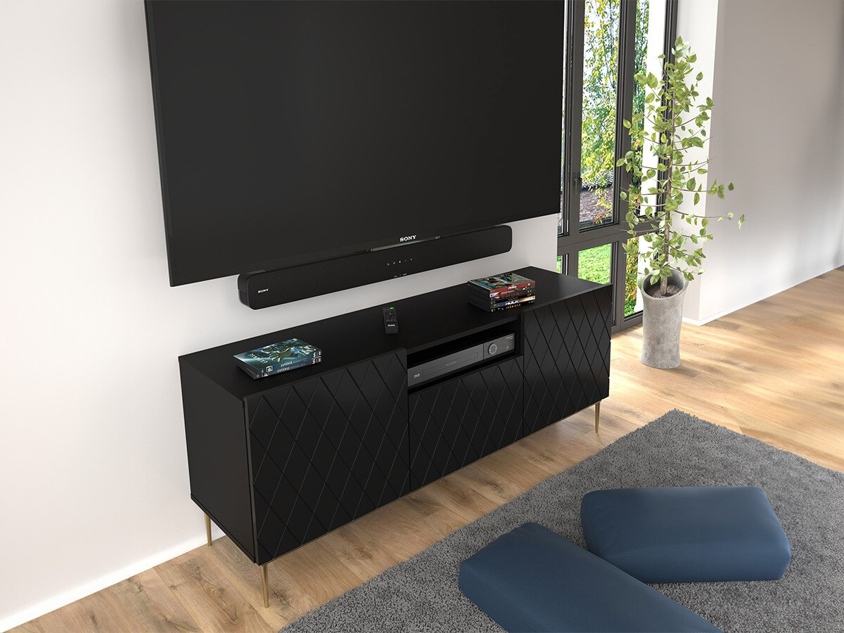 TV-Möbel Melmoro 100 (Schwarz)