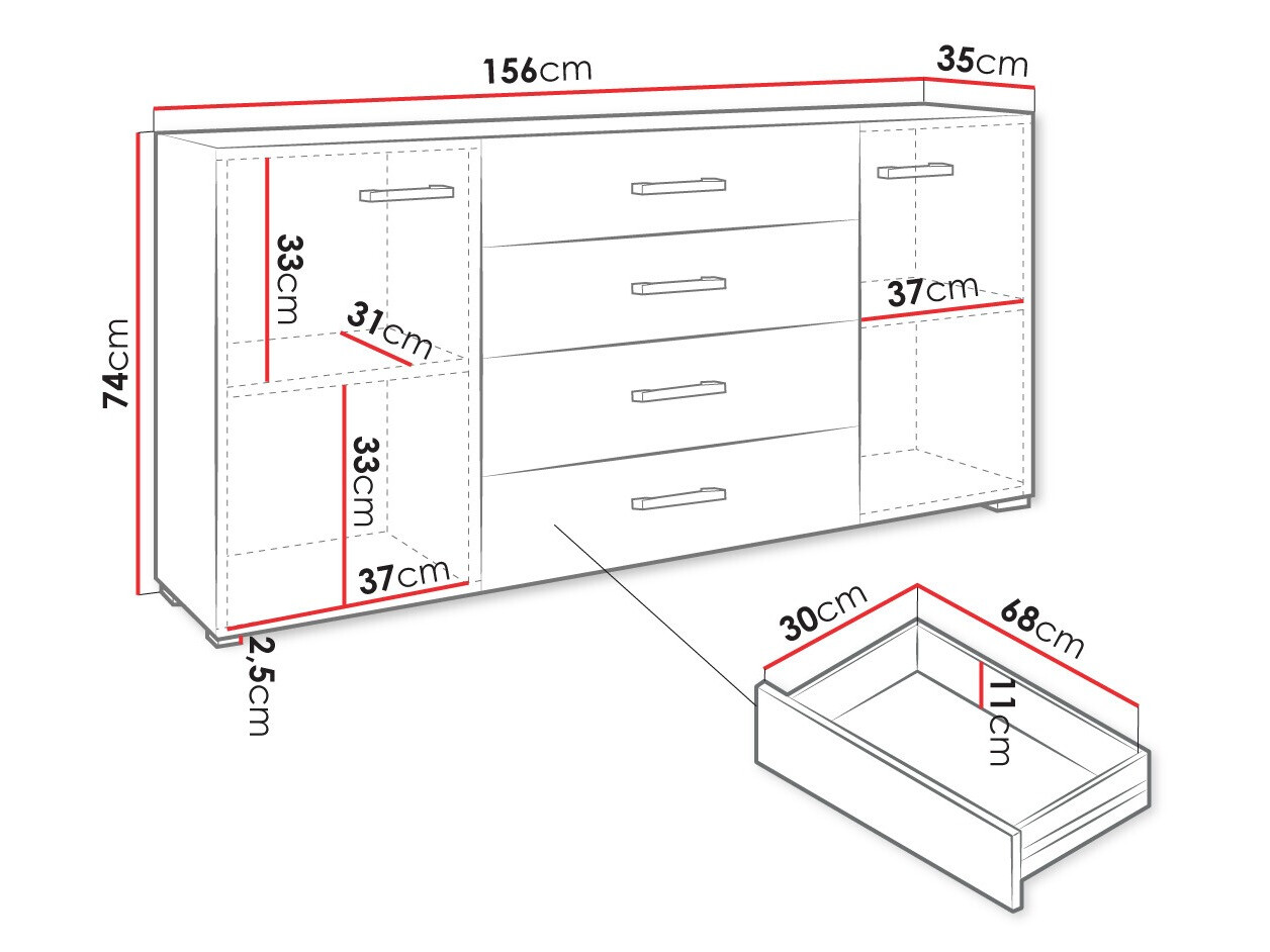 Kommoden Comfivo Casus