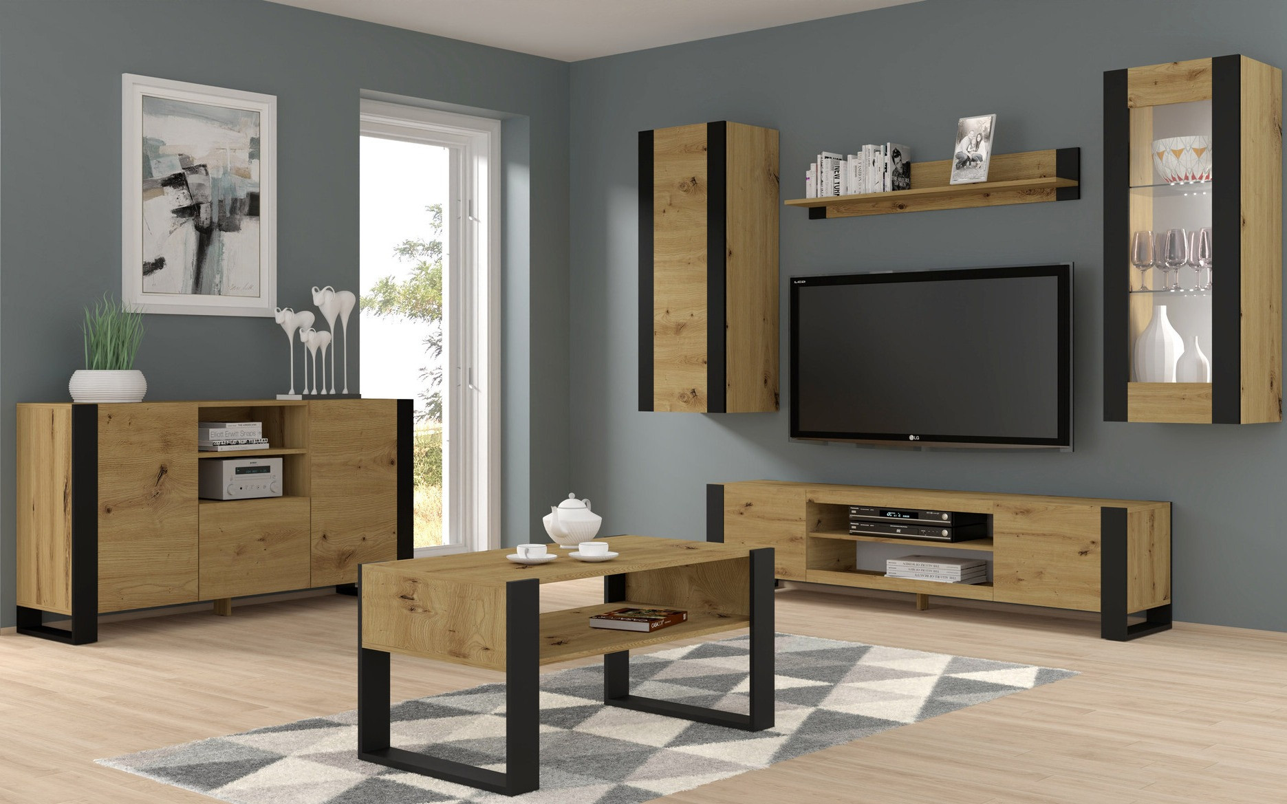 Couchtisch Tivtora 102 (Artisan Eichenholzoptik)