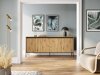 Sideboard Fernolu 103 (Artisan Eichenholzoptik + Schwarz)