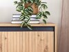 Sideboard Fernolu 103 (Artisan Eichenholzoptik + Schwarz)
