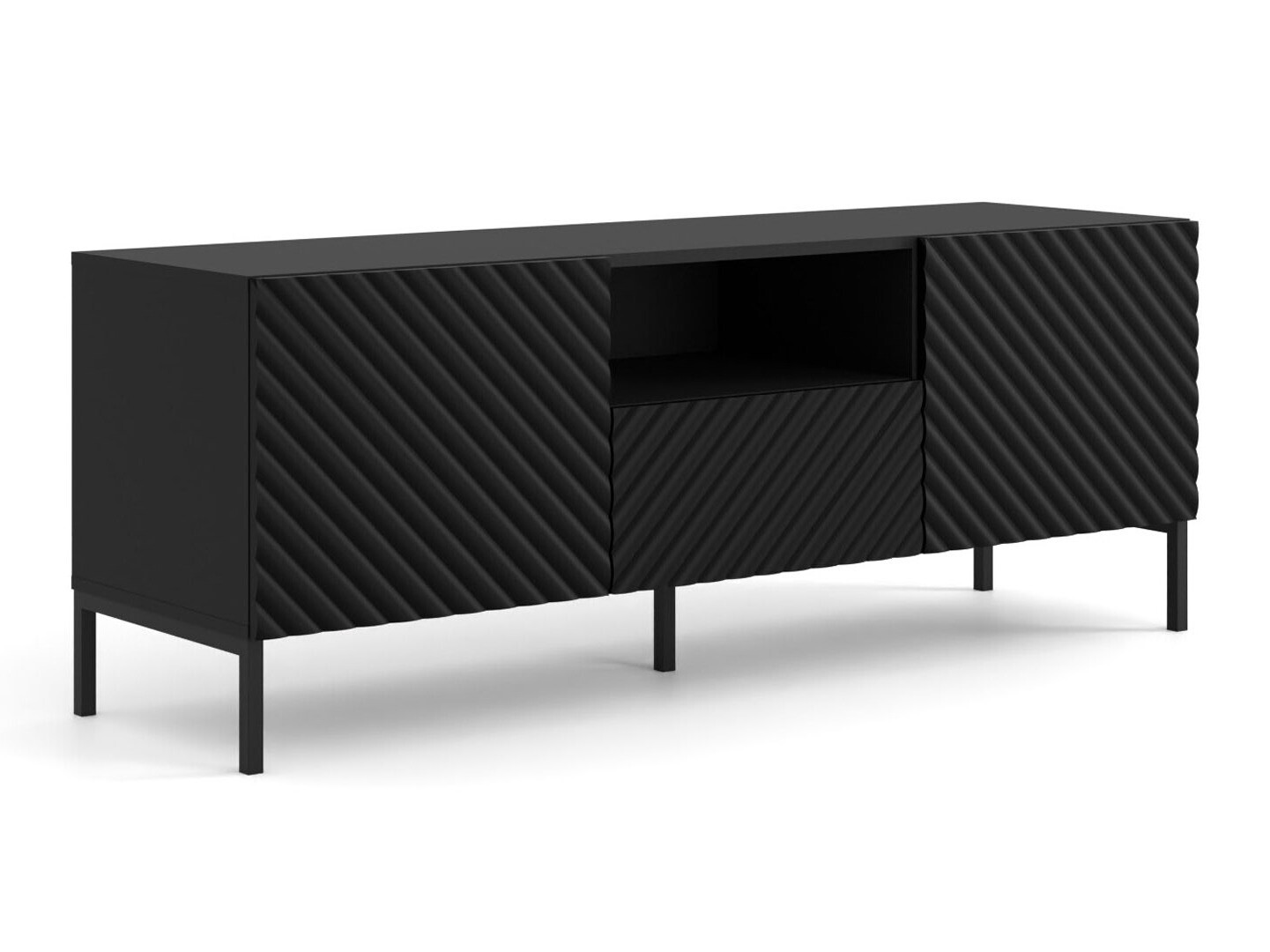 TV-Möbel Fivremu 102 (Schwarz)