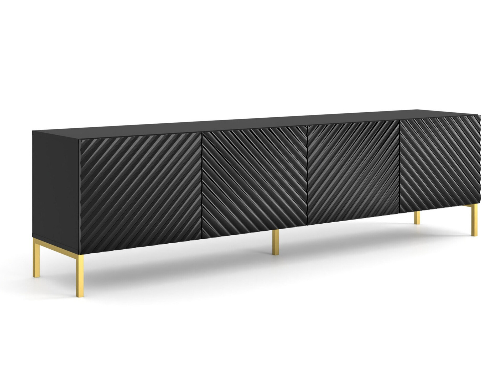 TV-Möbel Fivremu 105 (Schwarz)