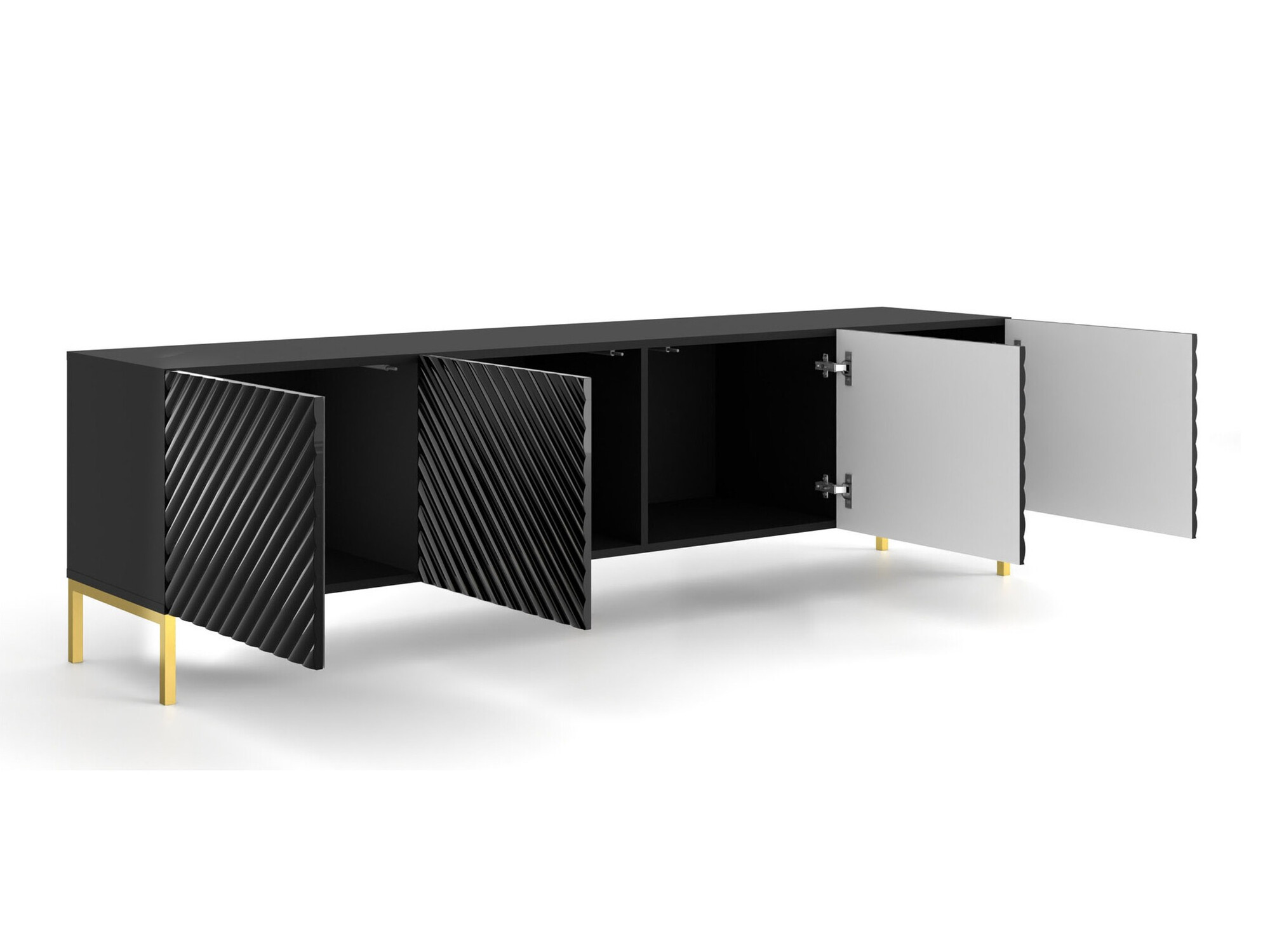 TV-Möbel Fivremu 105 (Schwarz)