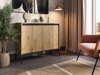 Sideboard Fernolu 101 (Artisan Eichenholzoptik + Schwarz)