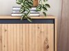 Sideboard Fernolu 101 (Artisan Eichenholzoptik + Schwarz)