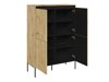 Sideboard Fernolu 102 (Artisan Eichenholzoptik + Schwarz)