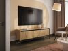 TV-Möbel Fernolu 104 (Artisan Eichenholzoptik + Schwarz)