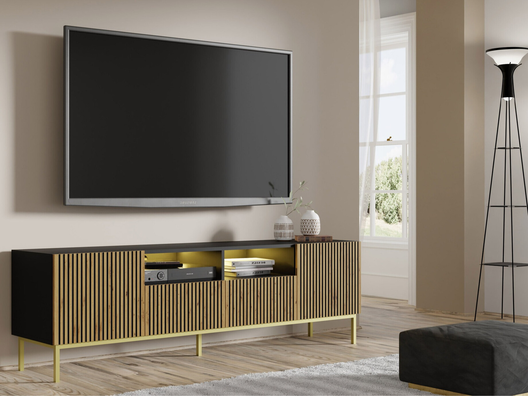 TV-Möbel Talsalu 100 (Gold)