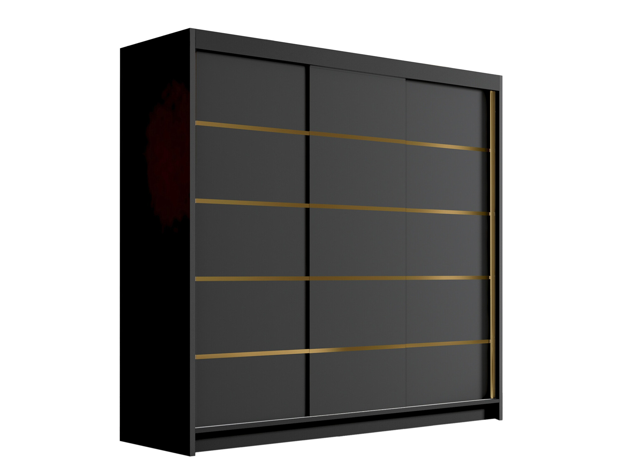 Kleiderschrank Closico Plenor VI (Schwarz)