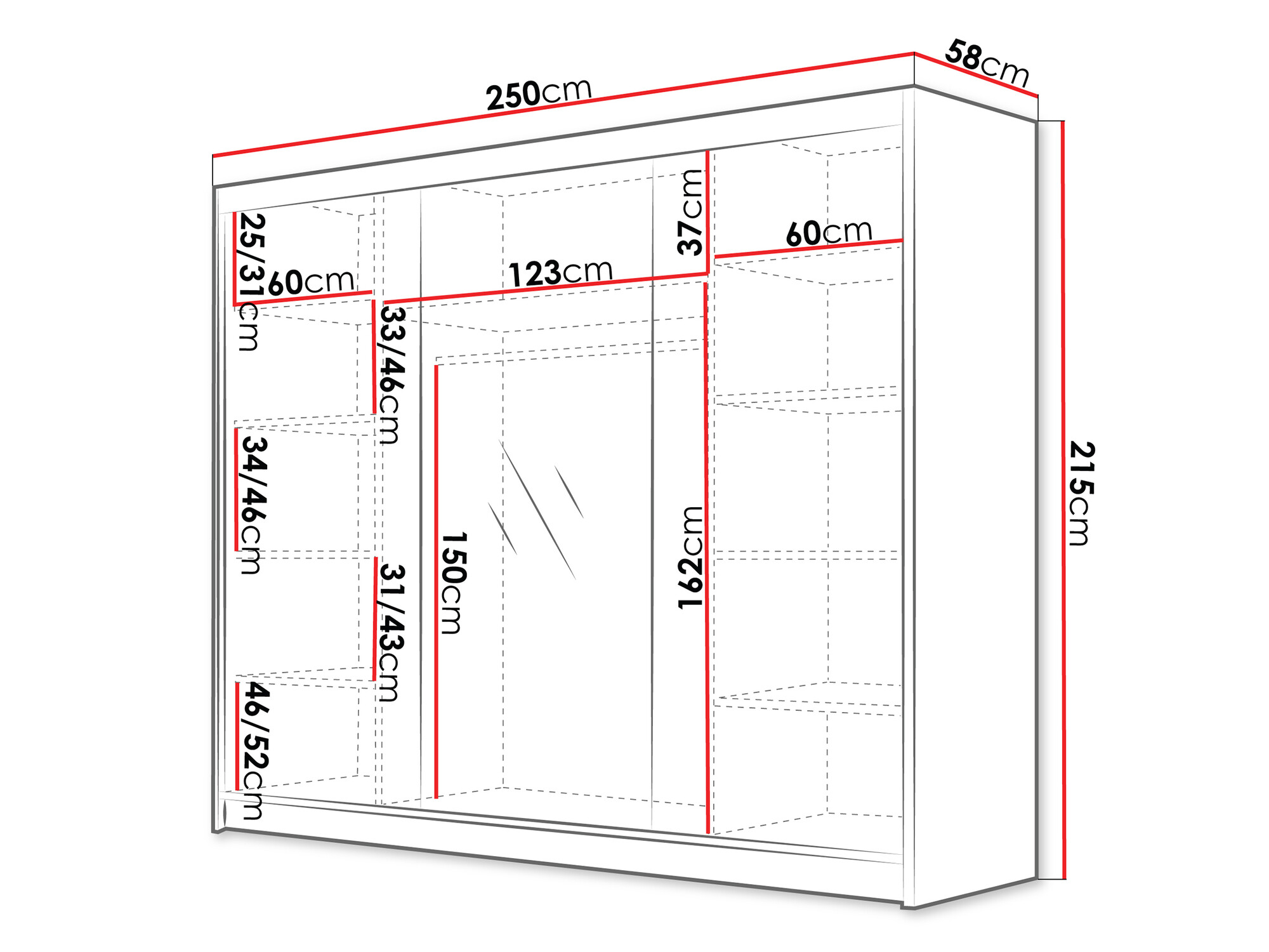 Kleiderschrank Closico Veltron II (Kaschmir)