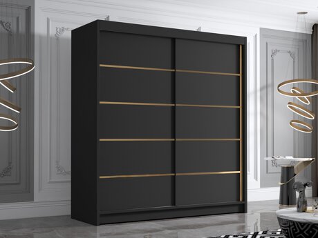 Kleiderschrank Closico 186 (Schwarz)