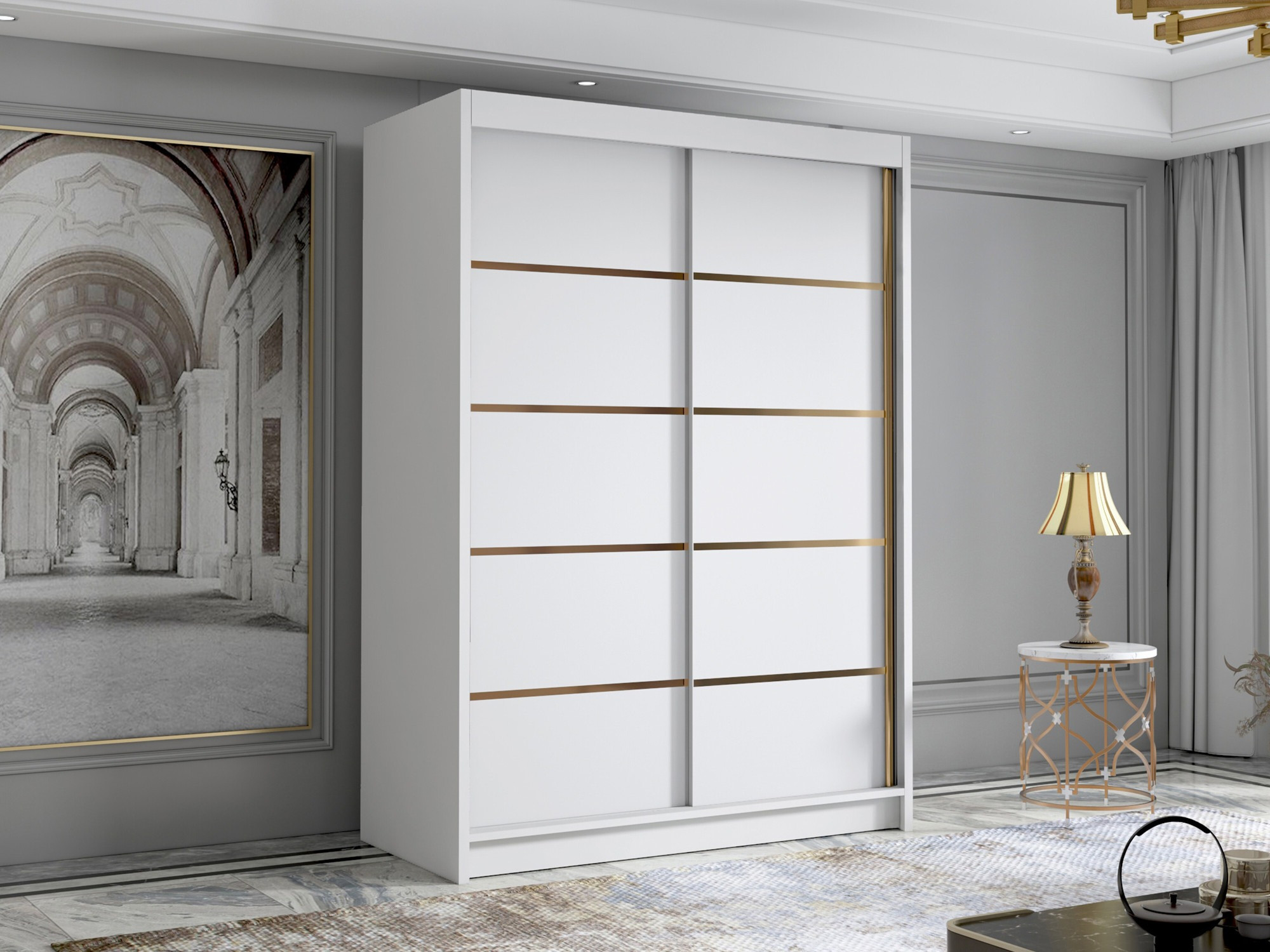 Kleiderschrank Closico 188 (Weiß)